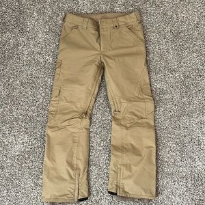 Tan Burton Snowboard Pants - Medium